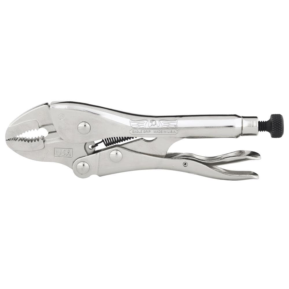 Curved Jaw Locking Pliers 7in with Wire Cutter LP7WC