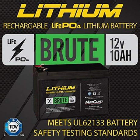 Brute 12V 10Ah Lithium LiFePO4 Battery LP41210