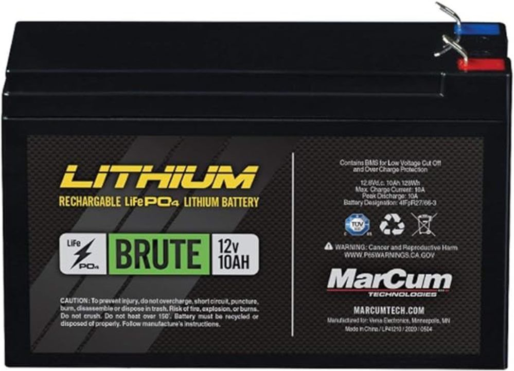 Brute 12V 10Ah Lithium LiFePO4 Battery LP41210