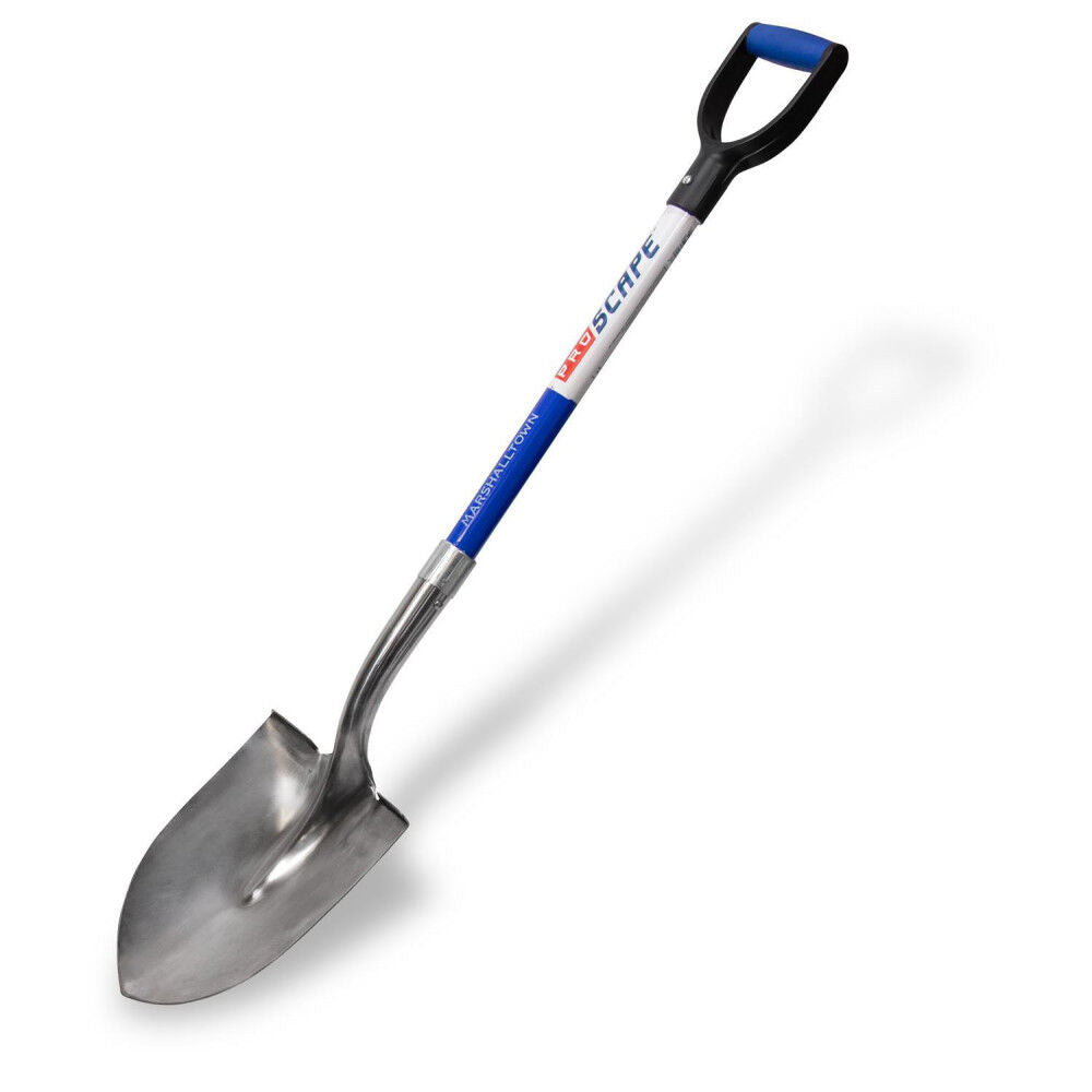 Round Point D Grip Proscape Stainless Steel Shovel RPSSD