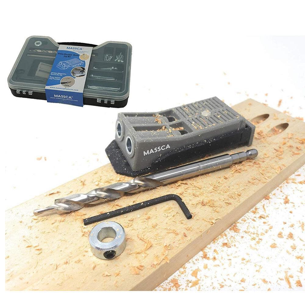 Twin Pocket Hole Jig Kit X0023NLS7H