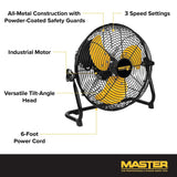 Floor Fan High Velocity Direct Drive 12in MAC-12F