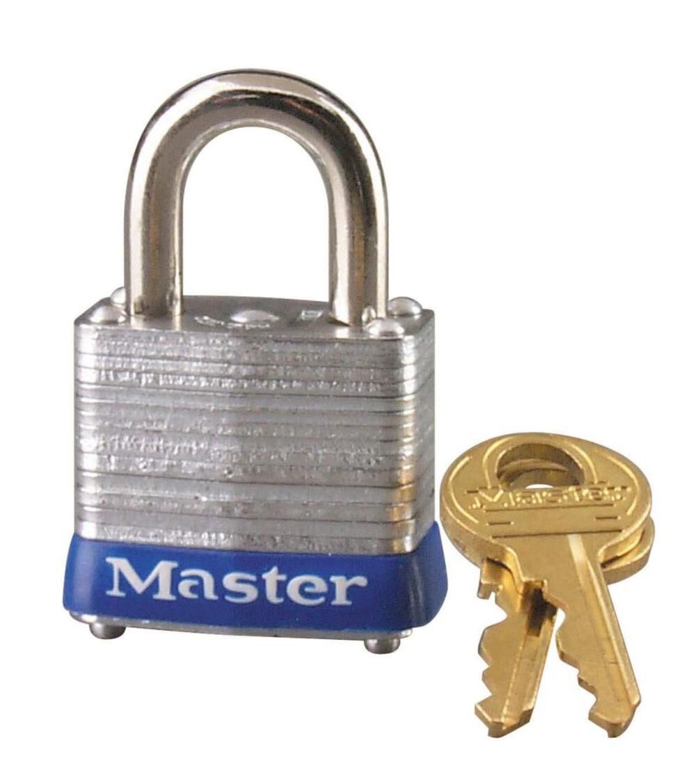 1-1/8 In. (29mm) Wide Laminated Steel Pin Tumbler Padlock Keyed Alike - 7KA 7KA