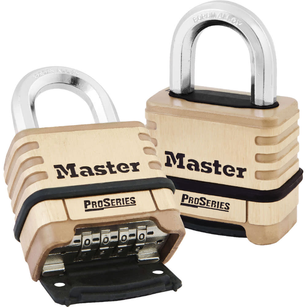 2-1/4 In. Wide ProSeries Brass Resettable Combination Padlock 1175