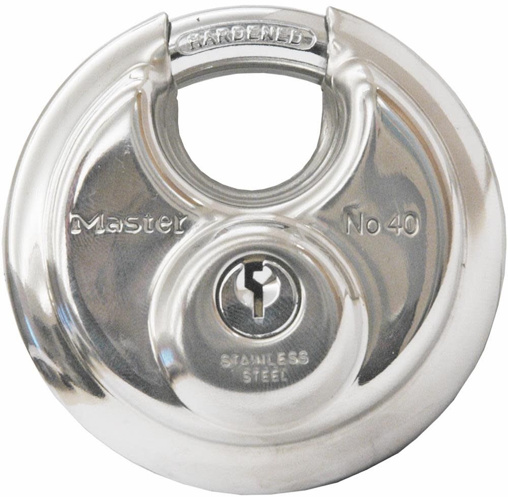 2-3/4 In. Wide Discus Padlock with 5/8 In. Shrouded Shackle - 40KADPF 40KADPF