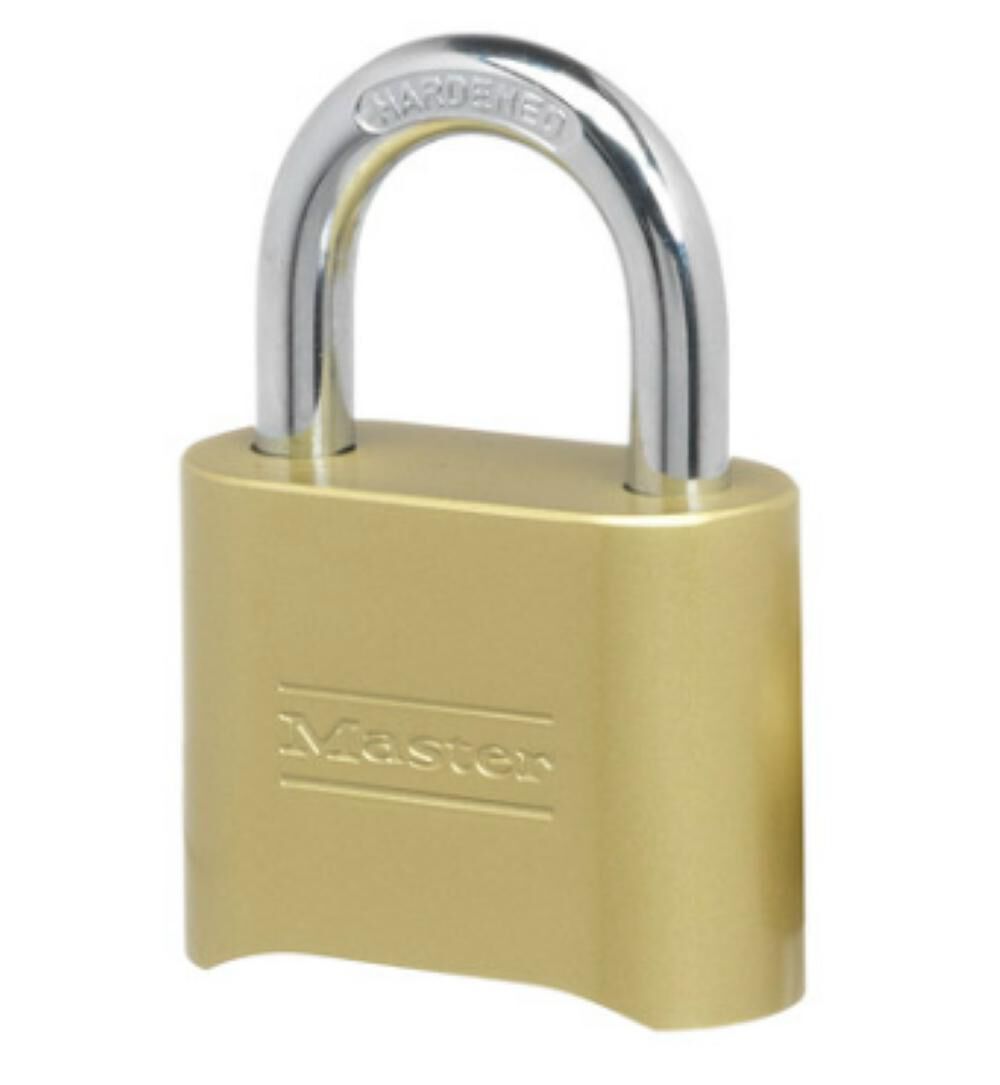 2" Padlock Wide Resettable Combination Brass 175