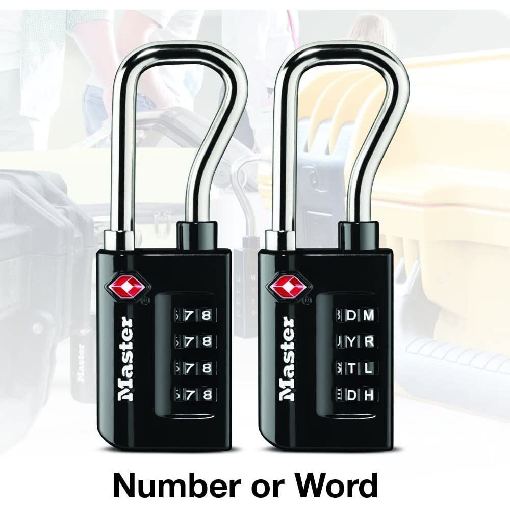 Combination Luggage Lock 1 5/16in 4 Dial 1pk 4696D