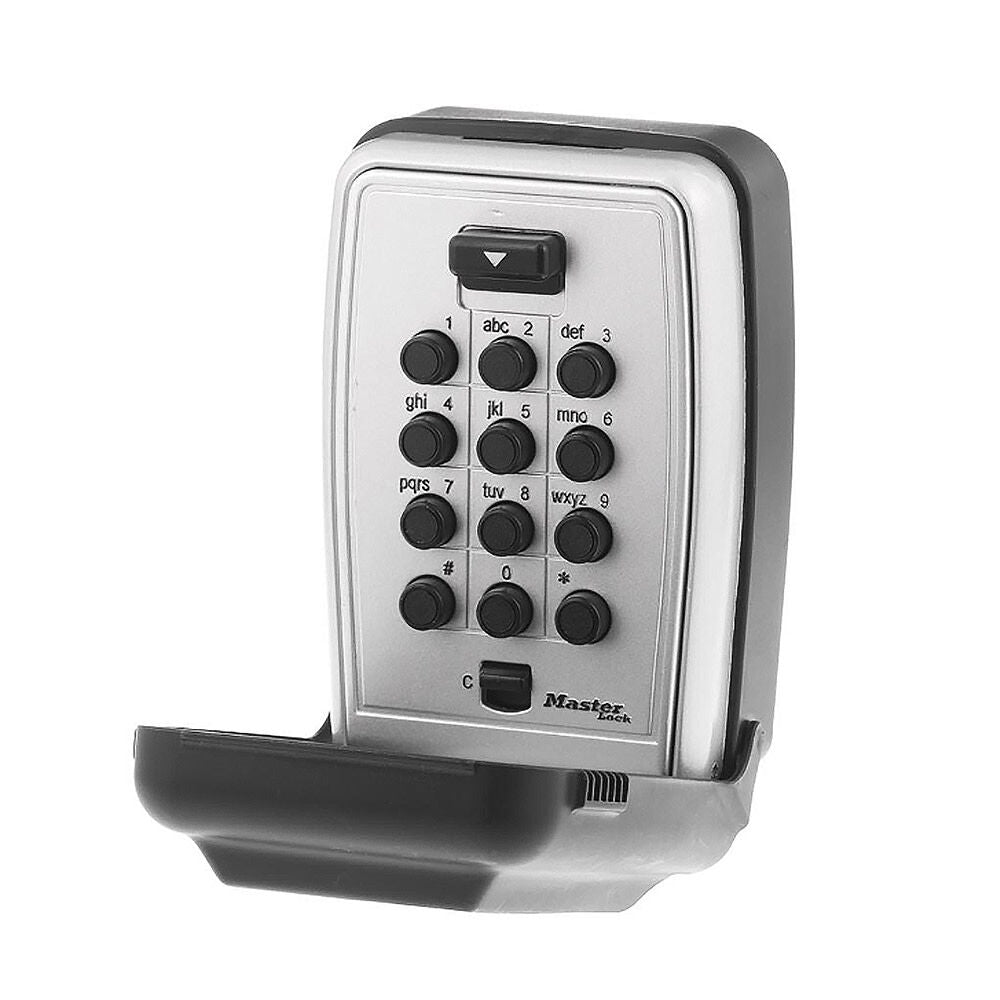 Lock Box 0.004 Cu Ft Gray Combination Push Button 5423D