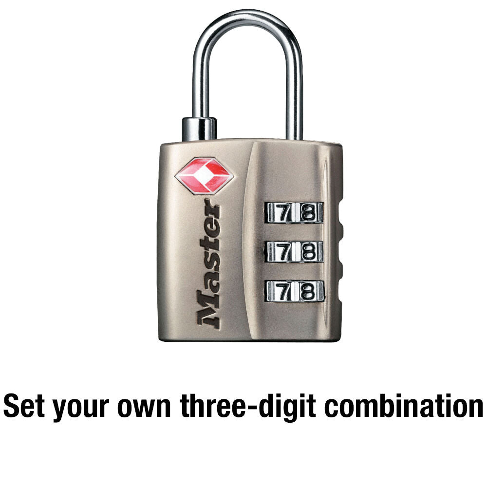 Luggage Lock 1 3/16in 3 Dial Combination 1pk 4680DNLK