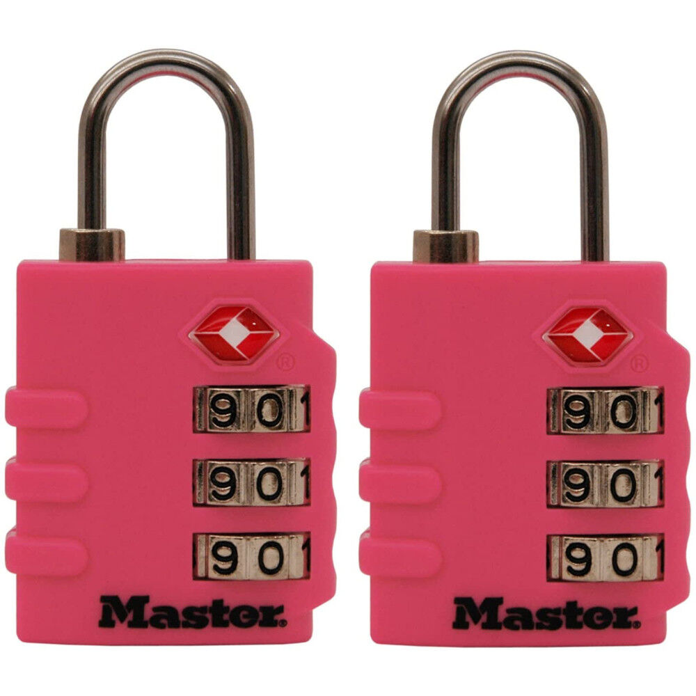 Luggage Lock 1 3/8in 3 Dial Combination 2pk 4684T