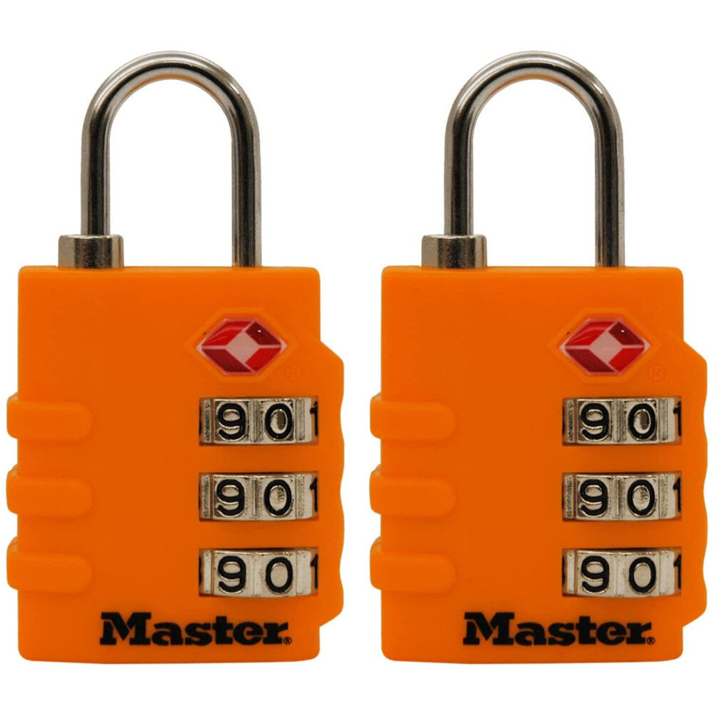 Luggage Lock 1 3/8in 3 Dial Combination 2pk 4684T