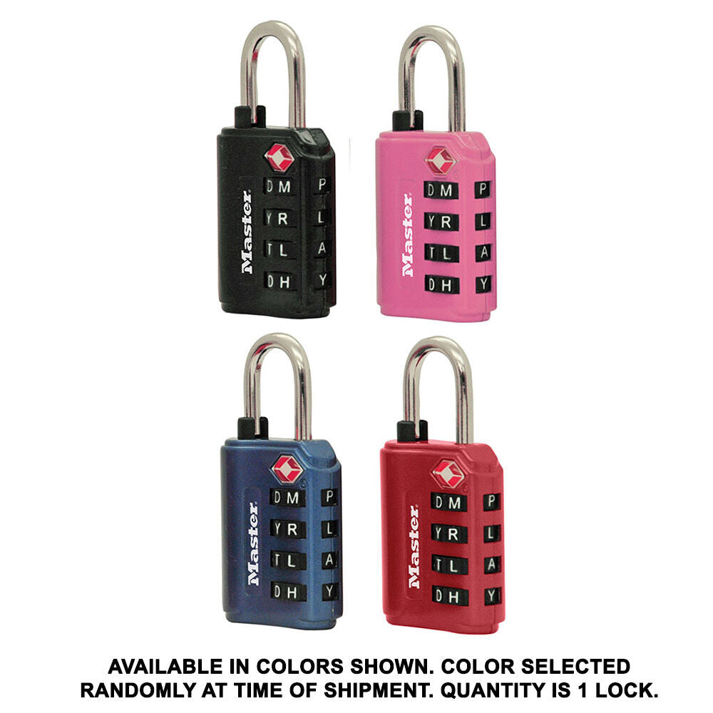 Luggage Lock 1 3/8in 4 Dial Combination 1pk 4691DWD