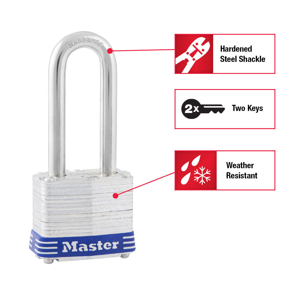 Padlock 1 9/16in Keyed Different Tumbler 1pk 3DLH