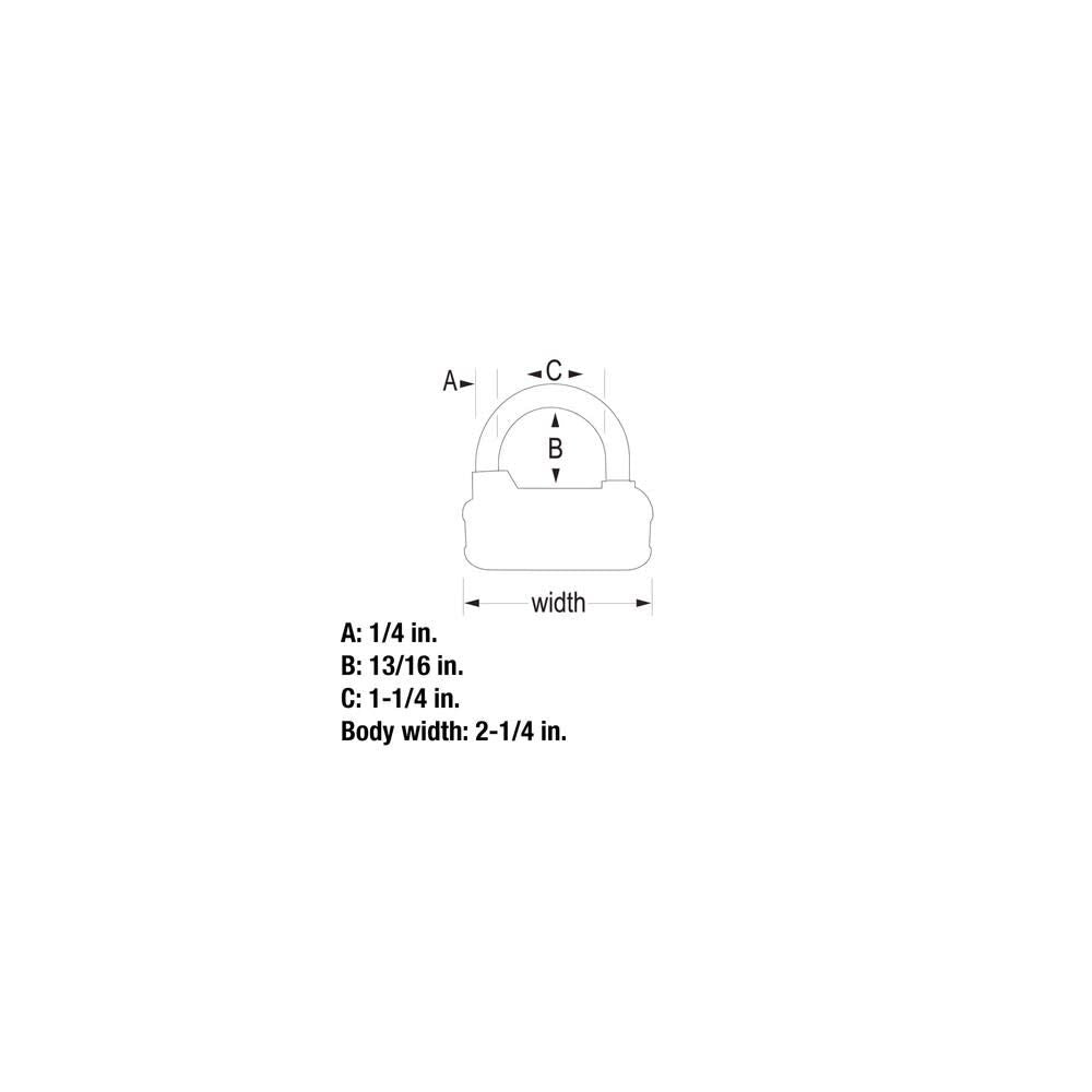 Padlock 2 1/2in Metal 4 Digit Combination 1pk 1523D