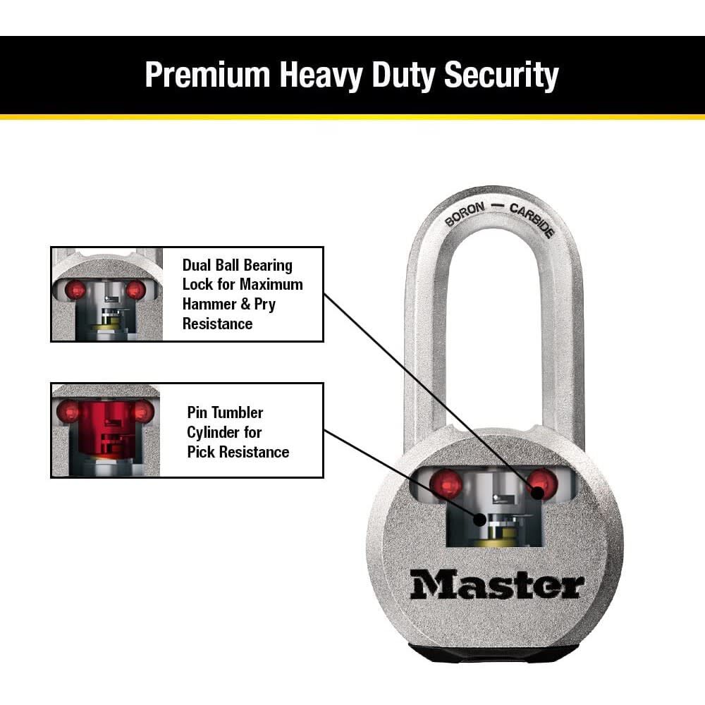 Padlock 2 1/2in Steel Keyed Alike Dual Ball Bearing M930XKADLHCCSEN