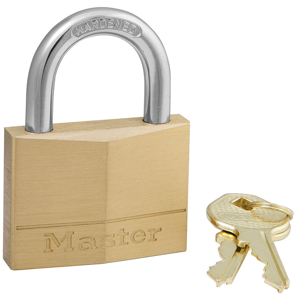 Padlock 2in 5 Pin Cylinder Solid Brass Body 1pk 150D