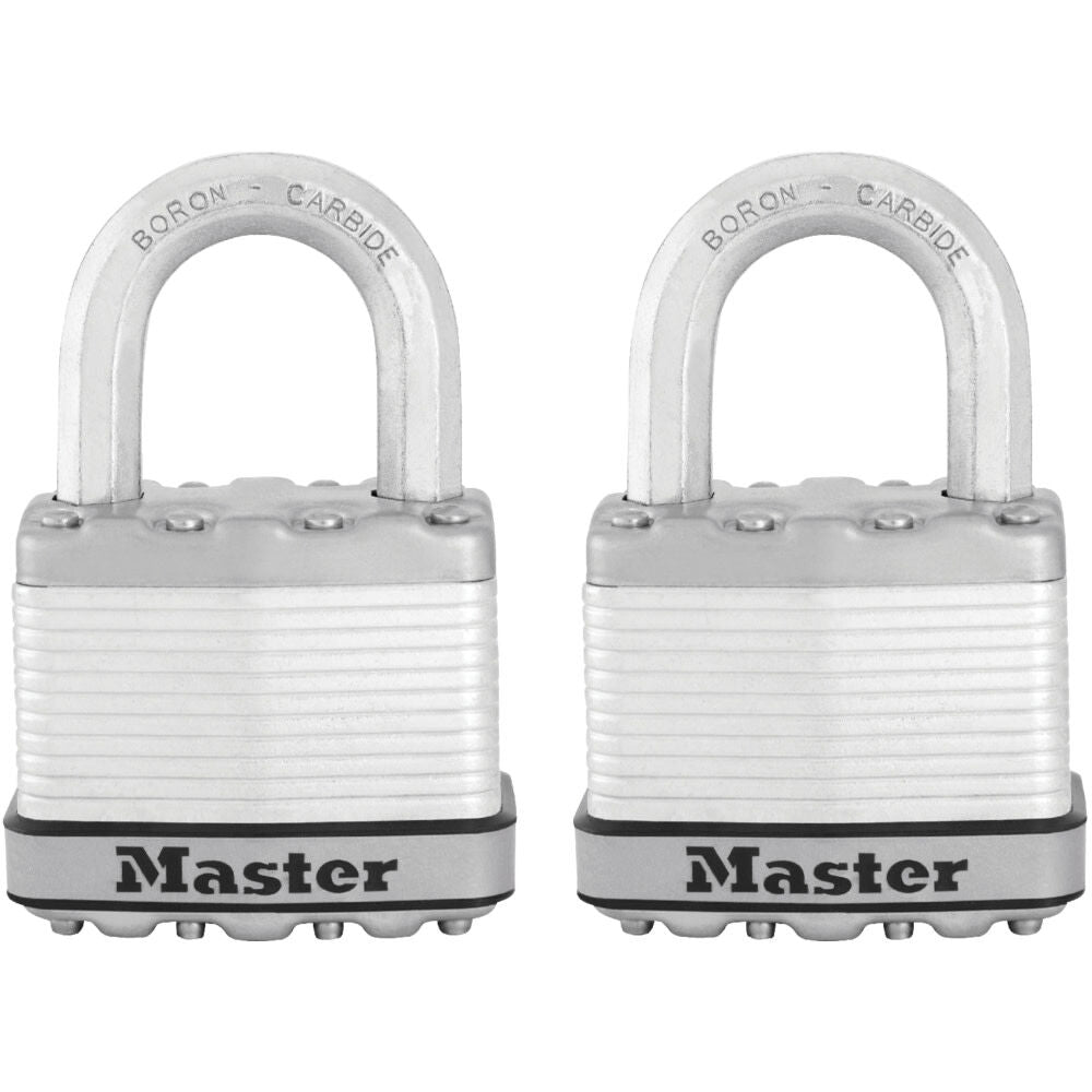 Padlock 2in Steel Keyed Alike Dual Ball Bearing 2pk M5XTCCSEN