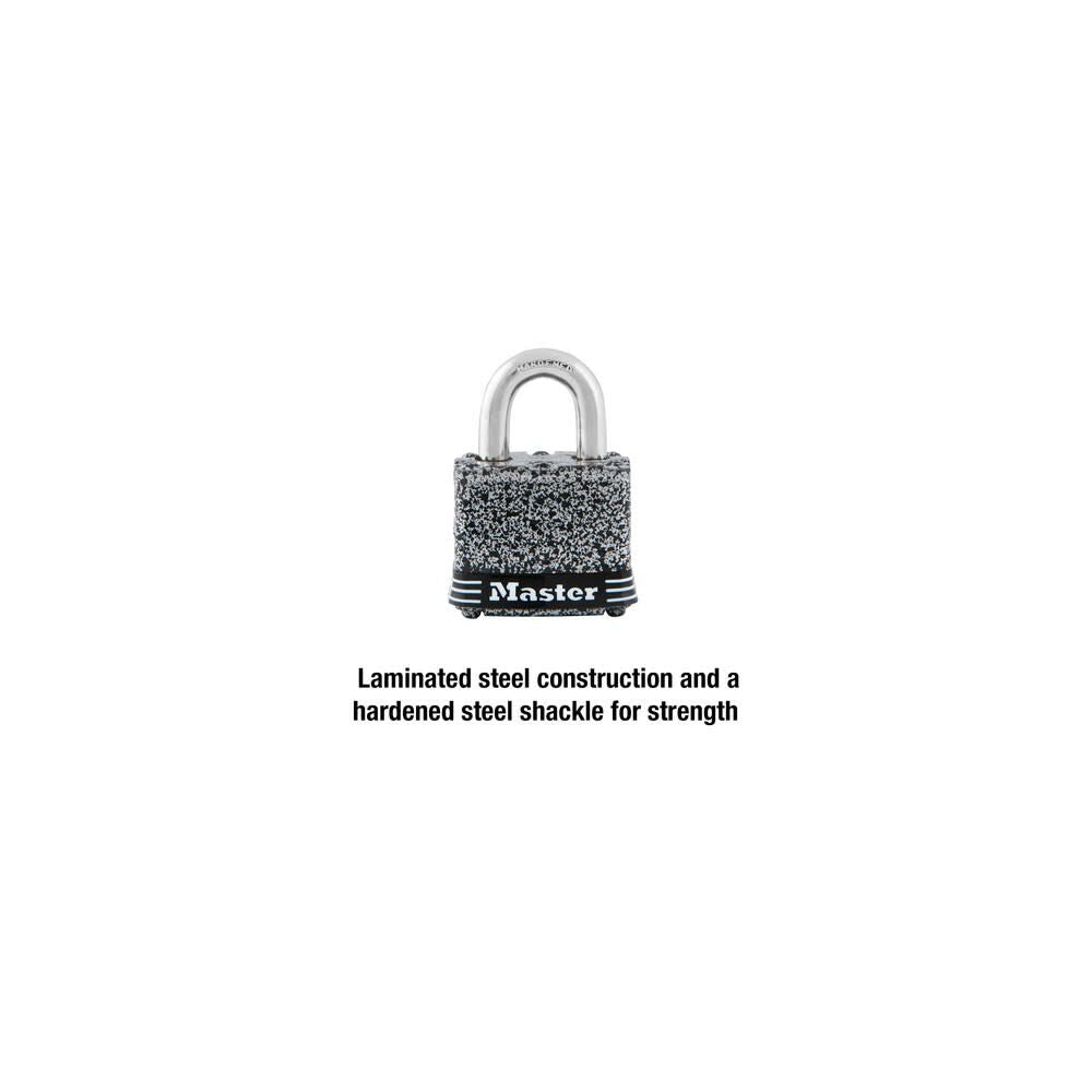 Padlock1 9/16in Steel Keyed Different Tumbler 380D