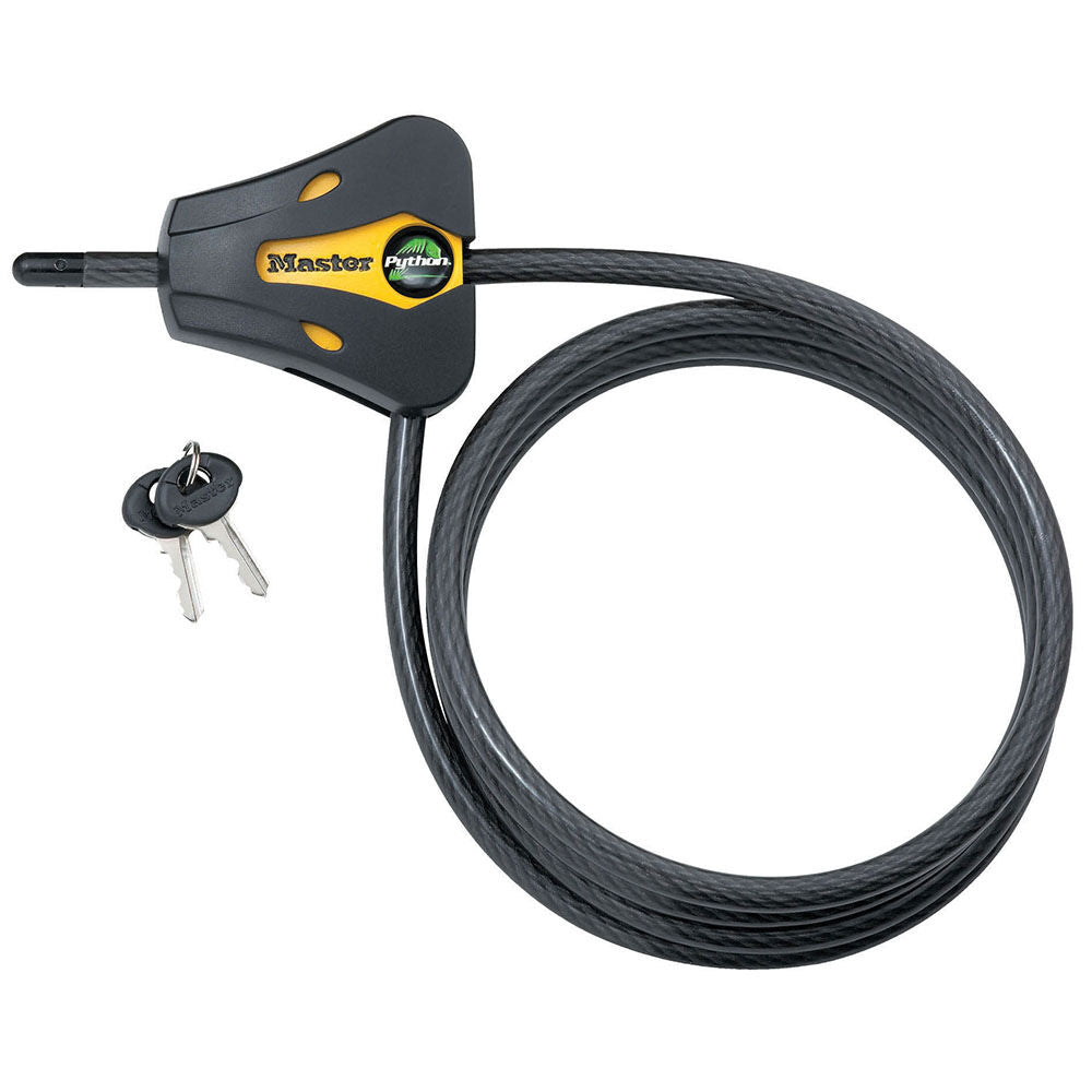 Python Locking Cable 5/16 x 72in Yellow & Black 8419DPF