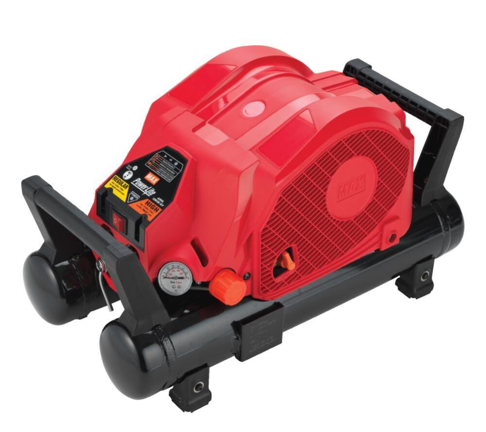 2.3-Gallon Two Stage Portable Electric 500 PSI Horizontal Quiet Air Compressor AKHL1260E