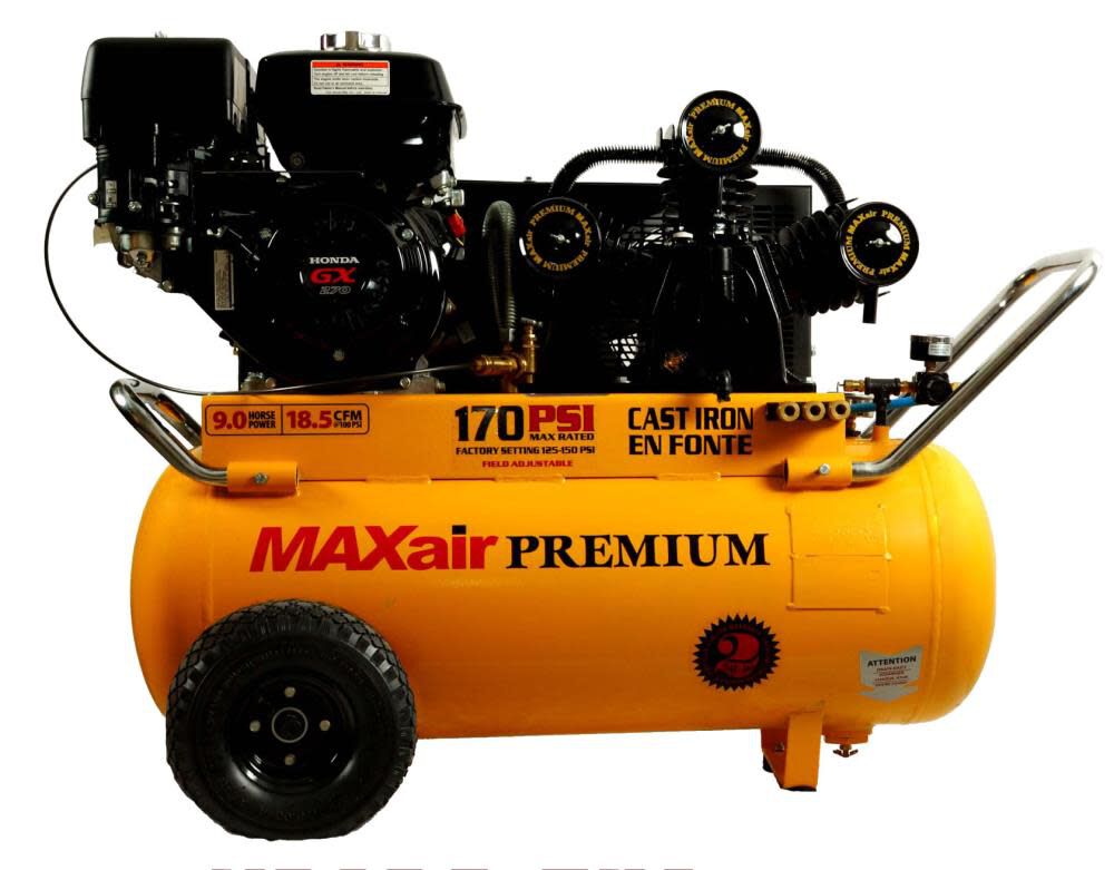 25 Gallon Portable Air Compressor P90GE25H1+MAP