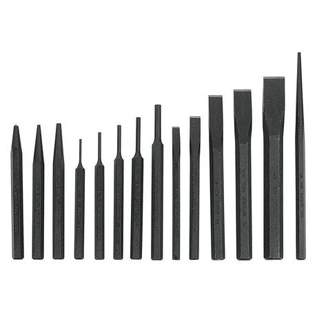 Steel Products 14-Piece 7014-K Pro Punch and Chisel Kit 61044