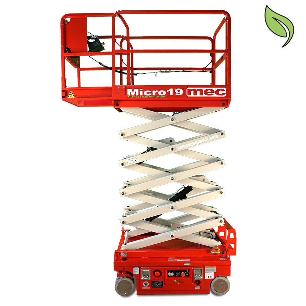 19 Ft. Micro Electric Scissor Lift with Leak Containment System MICRO 19-LCS