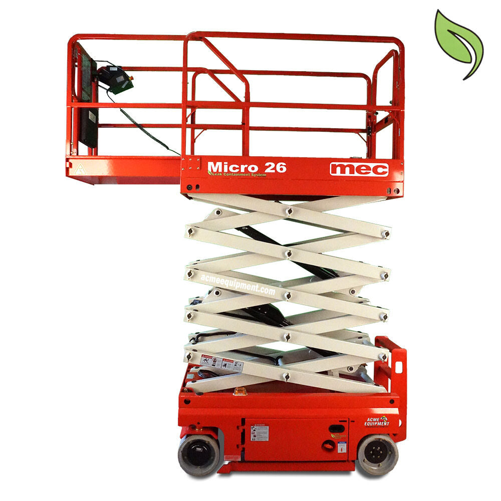 26 Ft. Micro Electric Scissor Lift with Leak Containment System MICRO 26-LCS