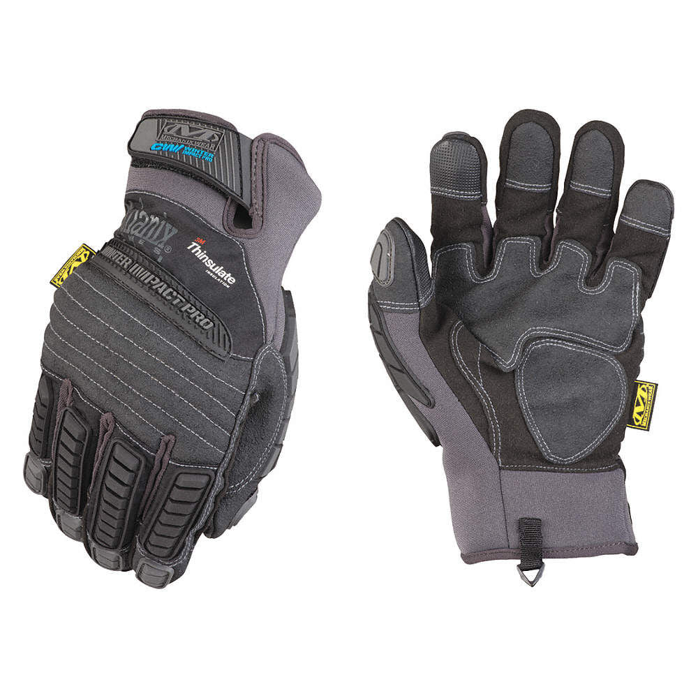 Small Black/Gray Waterproof Impact Pro Gloves MCW-IP-008