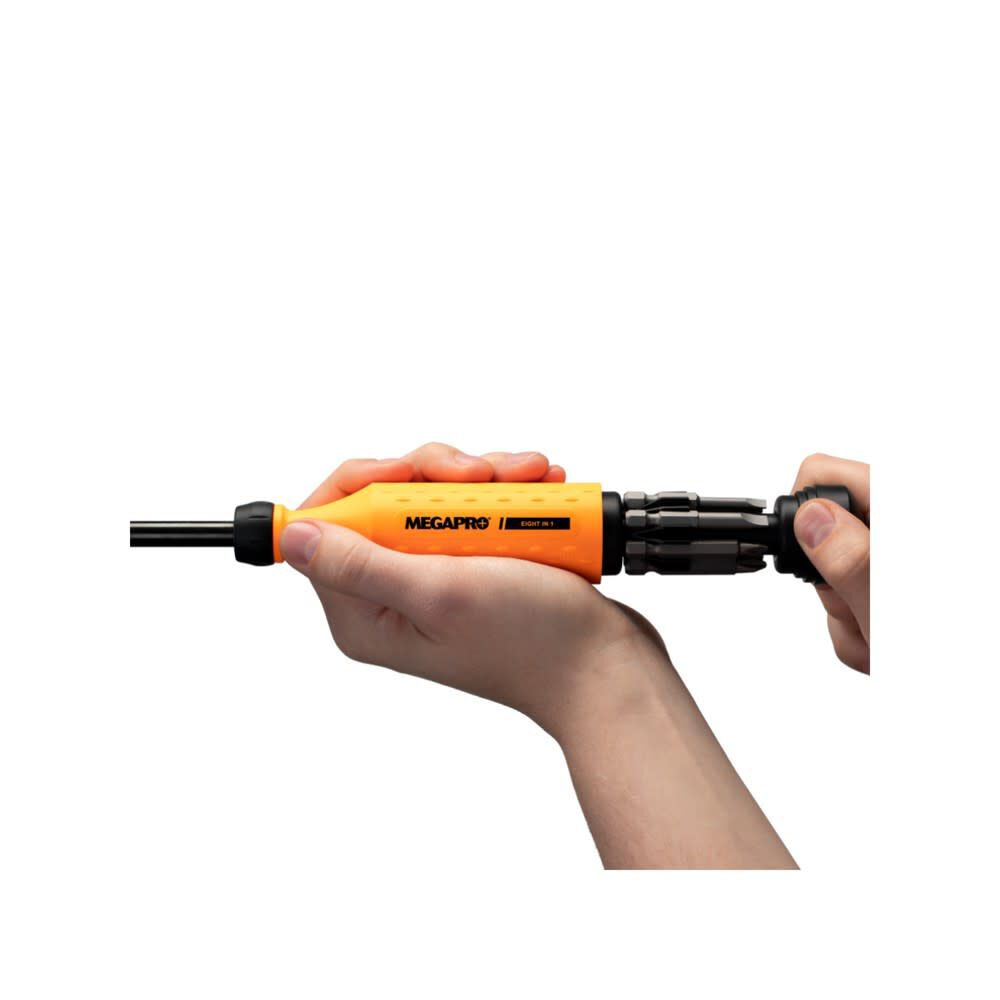 Original 8-in-1 Multi-Bit Screwdriver Orange/Black 8IN1NAS-NOR/BK