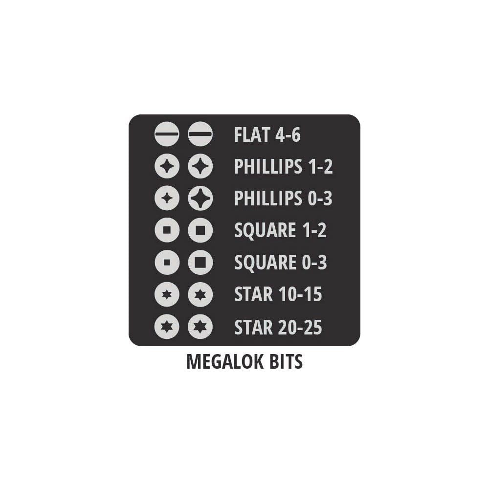 Original MegaLOK 15-In-1 Multi-Bit Screwdriver 151ML