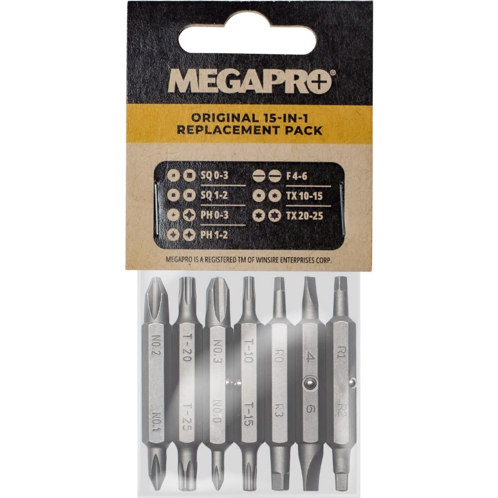 Replacement Bit Set for 15-in-1 Multi-Bit Screwdriver 6REPLACEMENT-NAS