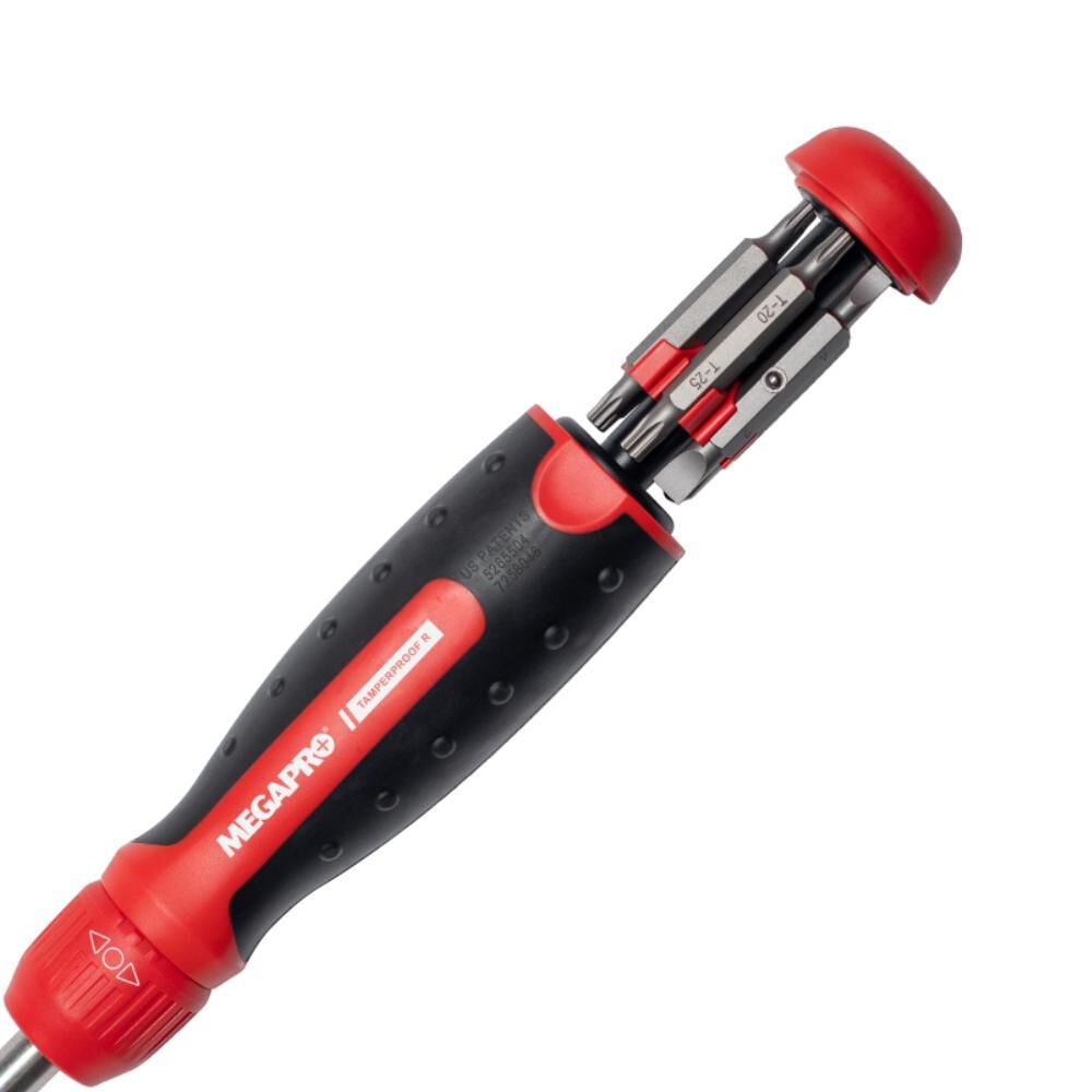 Tamperproof Ratcheting 13-In-1 Multi-Bit Screwdriver 211R2CTPRD