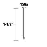 1 1/2in 15 Gauge Bright Angled Finish Nails 14303HPT