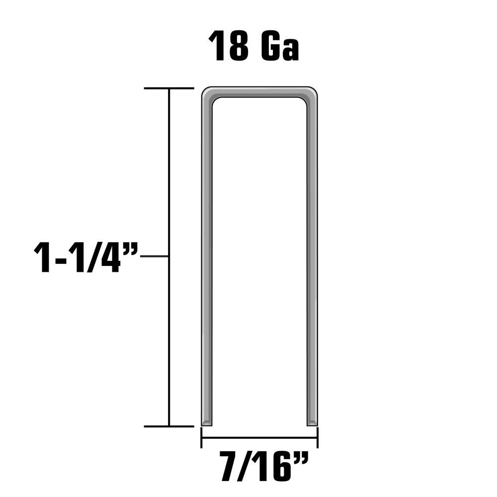 1 1/4in x 18 Gauge Staples and Plastic Caps 2000pk 31105SHPT