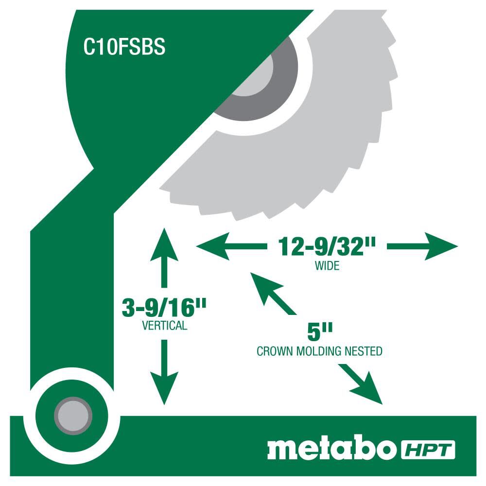 10in Sliding Compound Miter Saw C10FSBSM