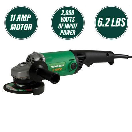 HPT 11-Amp 5in Trigger Switch Angle Grinder G13SC2M