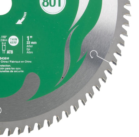 12 In. 80T Fine Finish VPR Blade 115436M