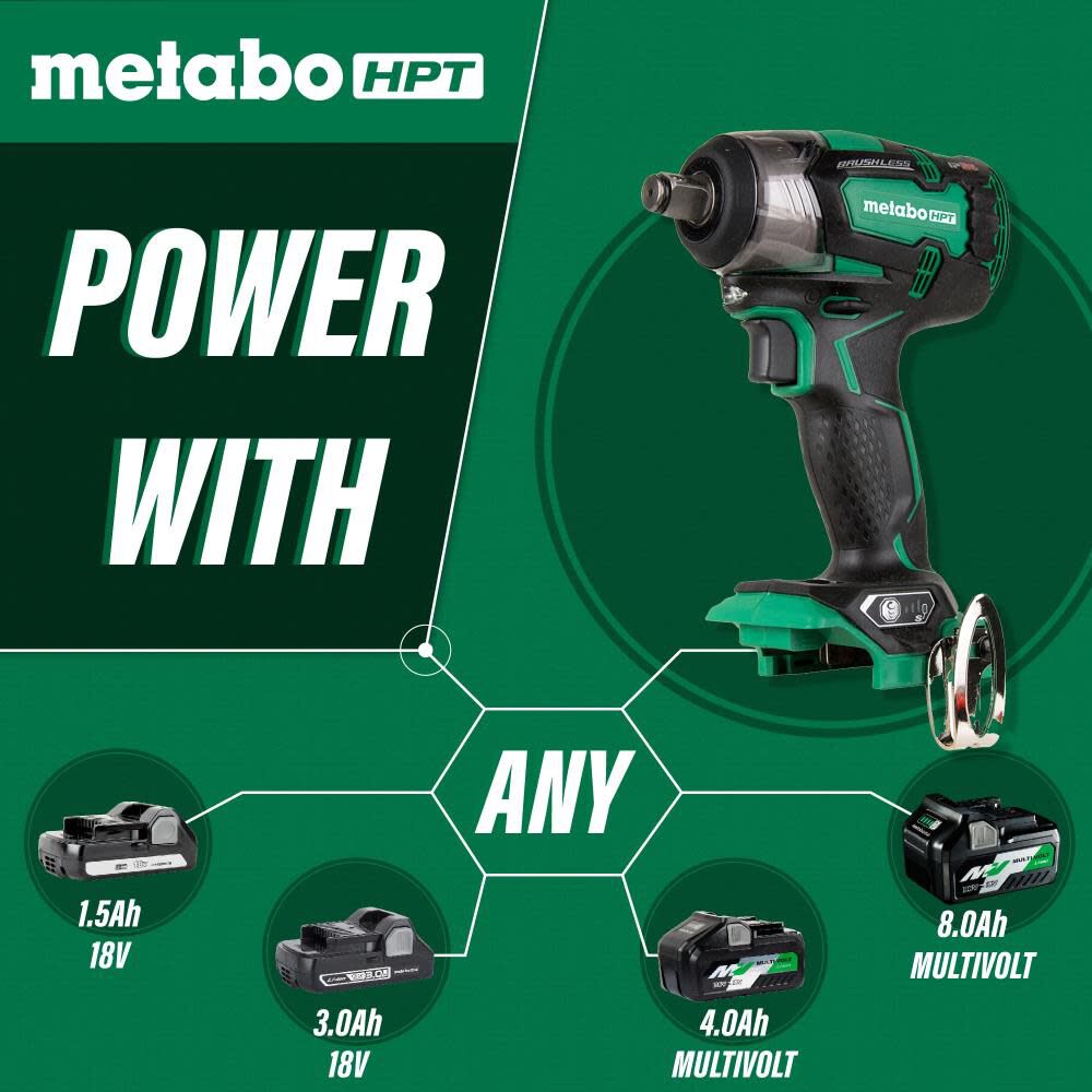 MultiVolt 18-volt Variable Brushless 1/2-in Drive Cordless Impact Wrench (Bare Tool) WR18DBDL2Q4M