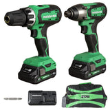 18V Brushed Hammer Drill & Impact Driver Combo Kit KC18DFXM