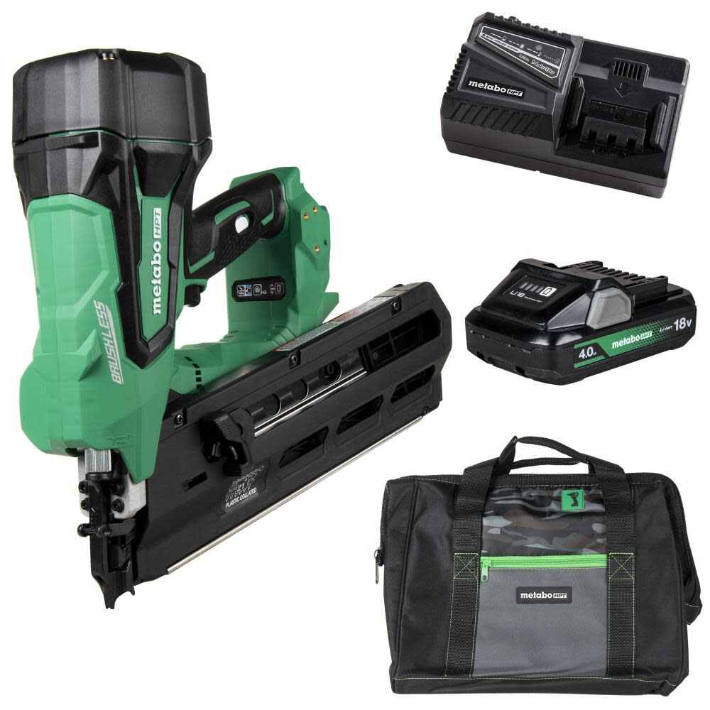 ナイトロ ハンマーヘッド 151 3.5-in 21-Degree Cordless Framing Nailer (Battery & Charger