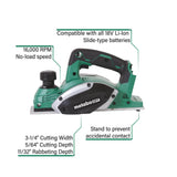 18V Cordless Li-Ion 3-1/4in Planer (Bare Tool) P18DSLQ4M