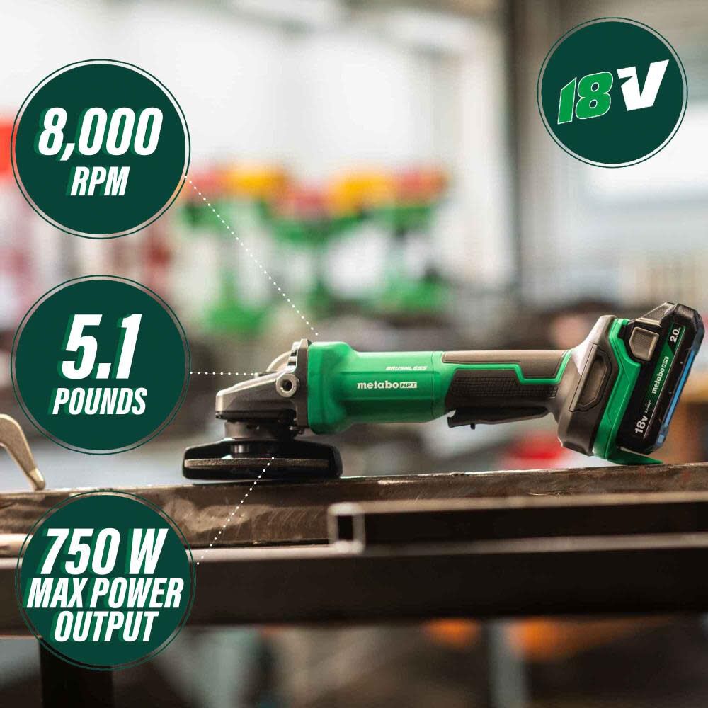 MultiVolt 4.5-in 18-volt Paddle Switch Brushless Cordless Angle Grinder (Tool Only) G1812DFQ4M