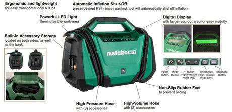 MultiVolt 18-volt Lithium Ion (li-ion) Air Inflator (Power Source, Battery/Car/Electric) UP18DAQ4M