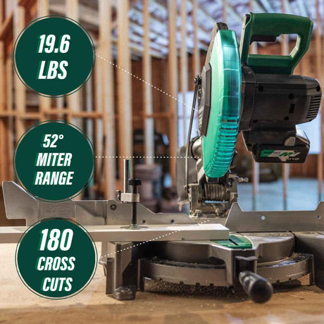 10-in 18-volt Single Bevel Cordless Miter Saw (Battery and Charger Included) C1810DFAM