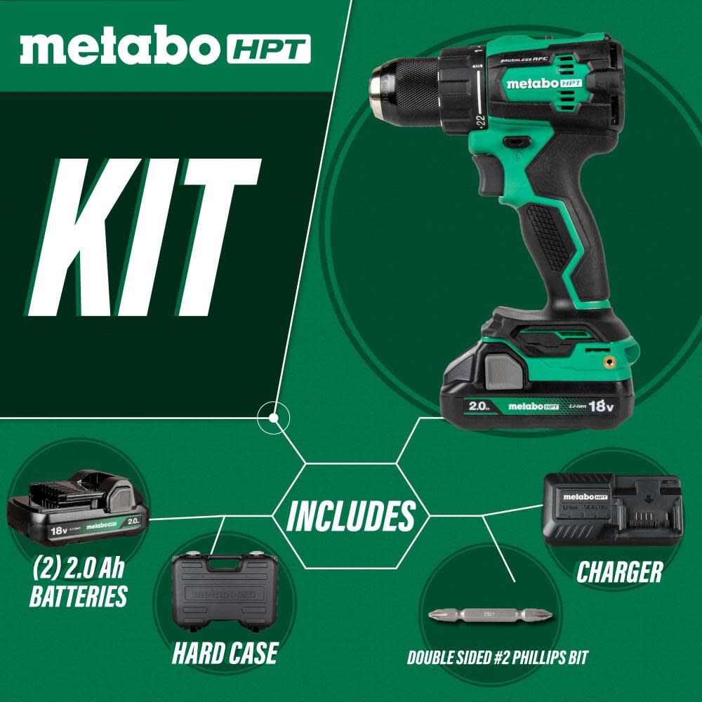 18-volt 1/2-in Keyless Brushless Cordless Drill (2-Batteries Included, Charger Included and Soft Bag included) DS18DEXM