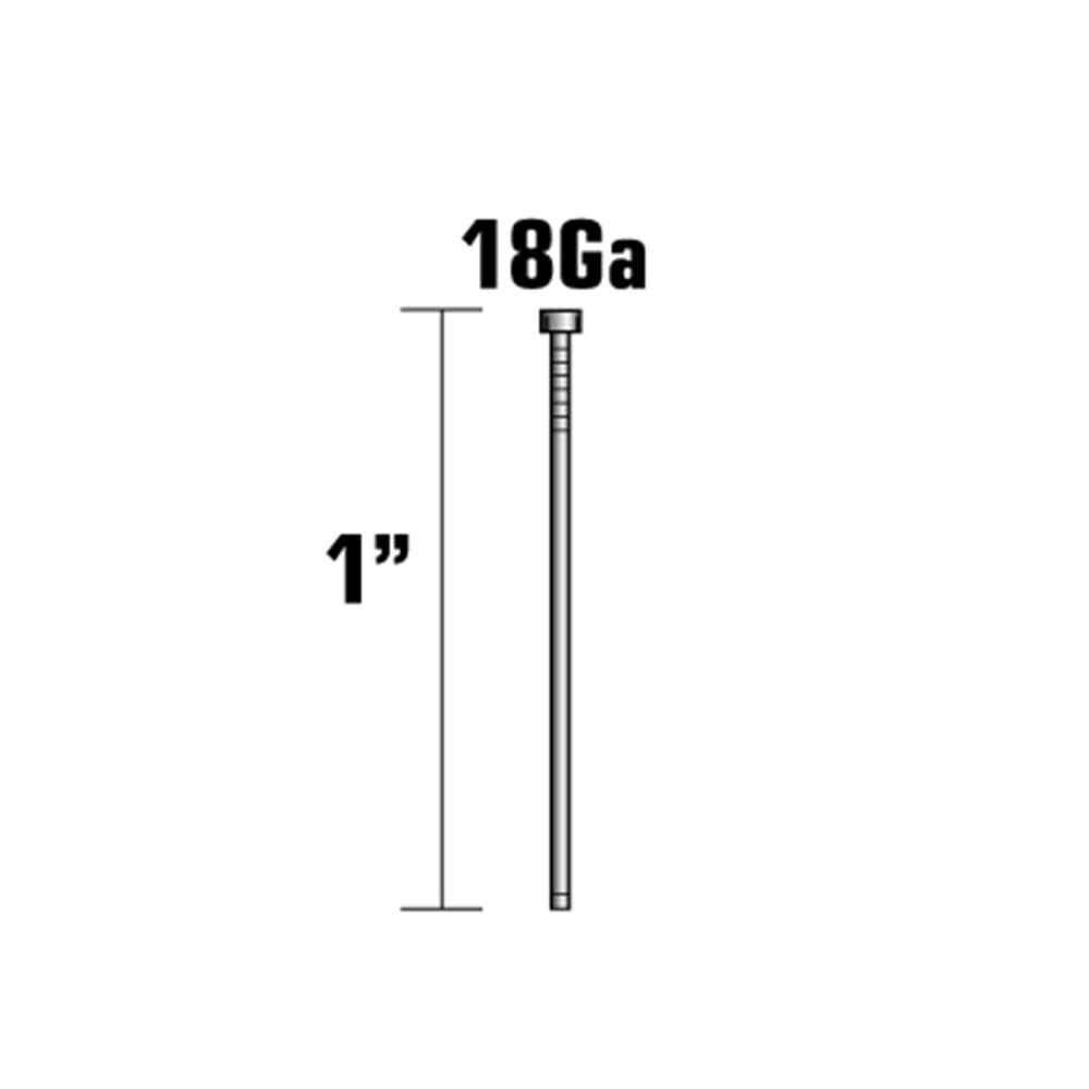 1in 18 Gauge Brad Finish Nails 1000qty 24102THPT