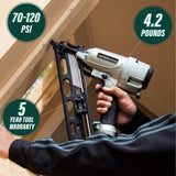 HPT 2-1/2 In. 15-Gauge Angled Finish Nailer with Air Duster NT65MA4M