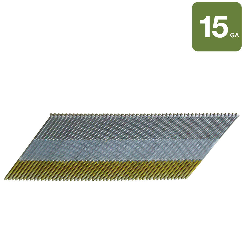 2in 15 Gauge Galvanized Angled Finish Nails 1000qty 24204SHPT