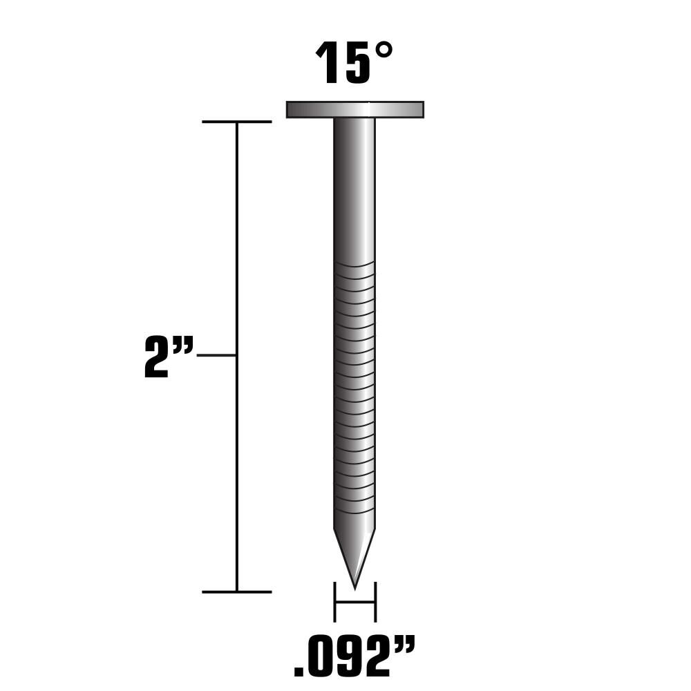 2in Nail Full Round Head Wire Coil Siding 3600qty 13365HHPT